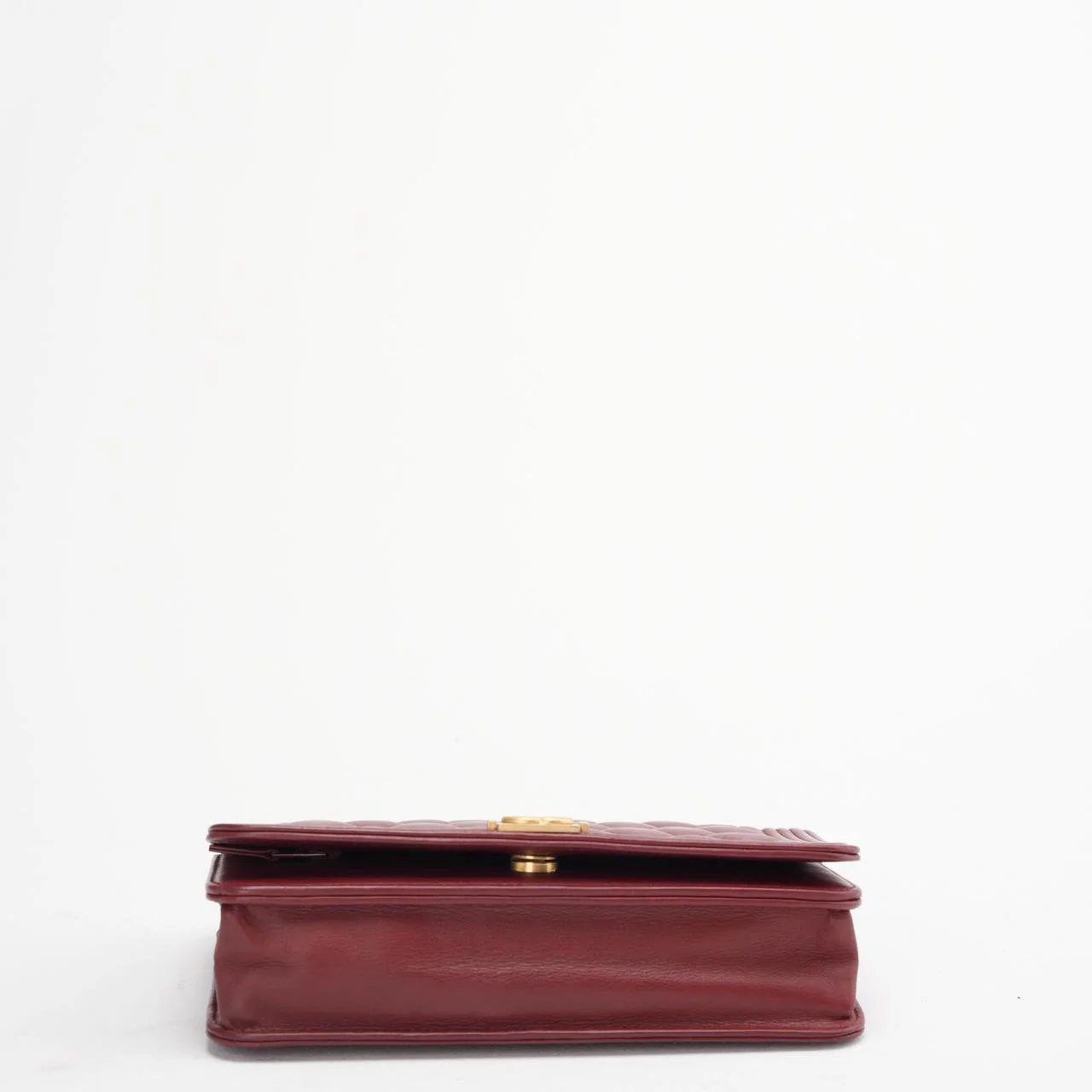 Chanel Burgundy Boy Wallet on Chain Bag Lambskin 2017