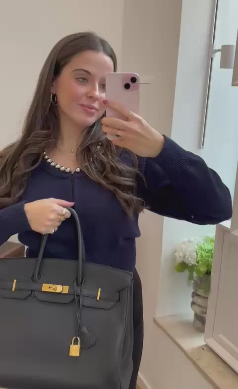 Hermes Black Birkin 35 Togo Leather 2012