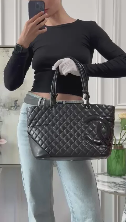 Chanel Black Cambon Tote Bag 2010-2011