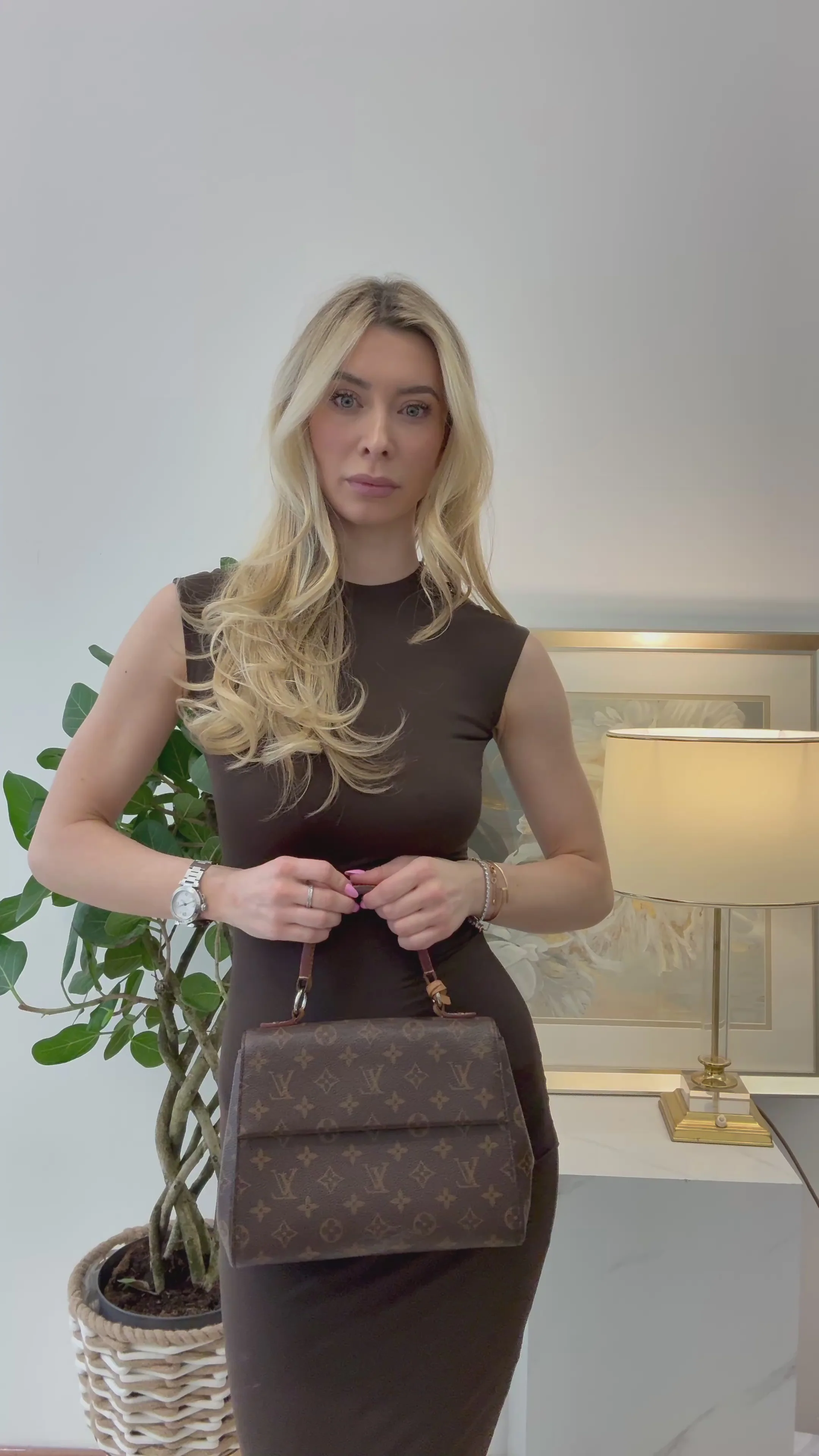 Louis Vuitton Cluny BB Monogram 2017 Top Handle Bag