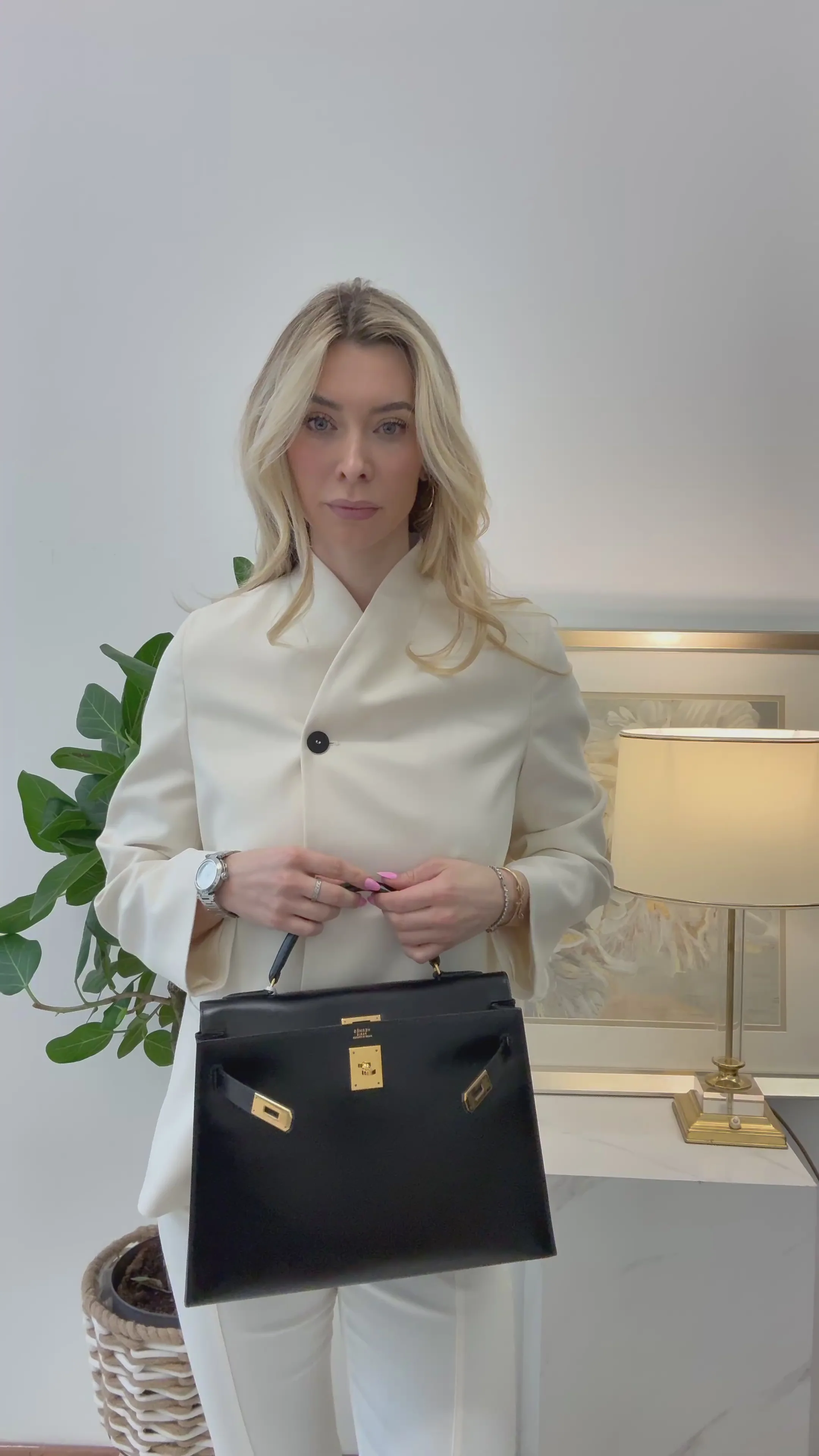 Hermes Black Herbag Zip 31 retourné 2024