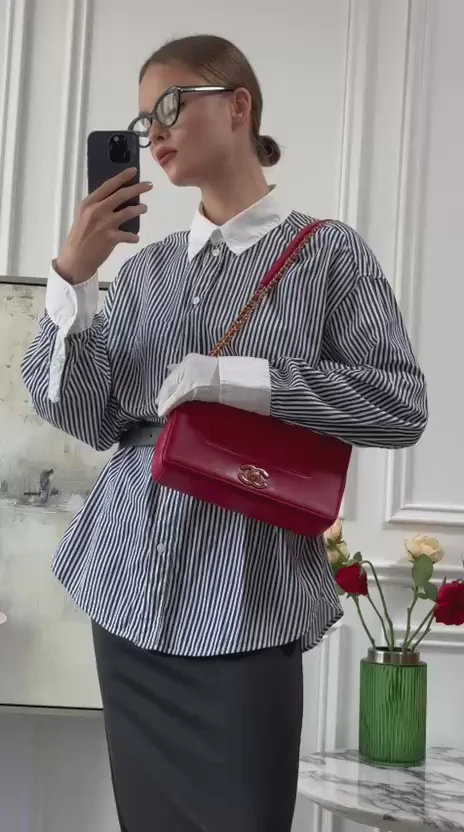 Chanel Mademoiselle Flap Bag Red