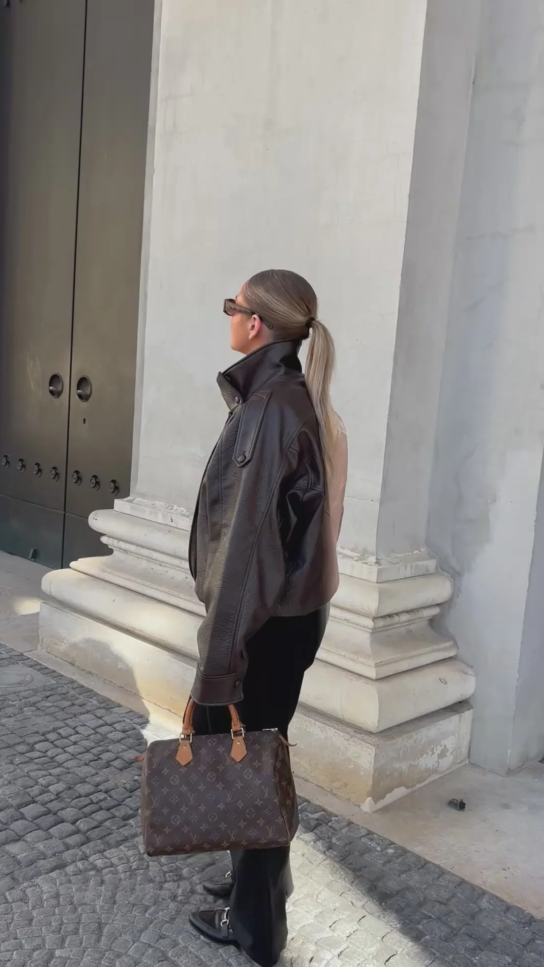 Louis Vuitton Speedy 30 Monogram Canvas Brown Bag 1999