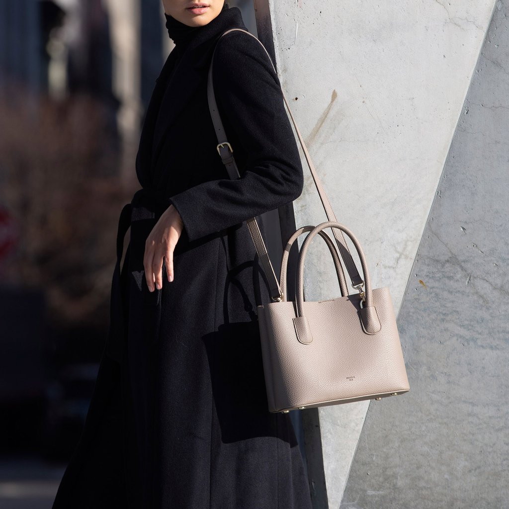 Angela Roi Cher Mini Tote in Light Mud Grey