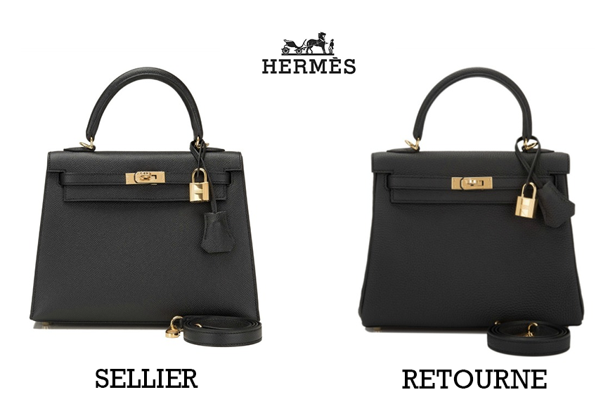 Hermes Kelly Sellier vs Retourne