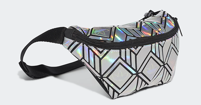 Adidas Silver Metallic Fanny Pack